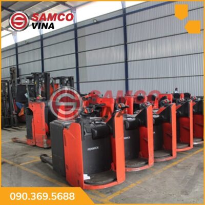 Xe nâng điện đứng lái Pallet Linde 2 tấn