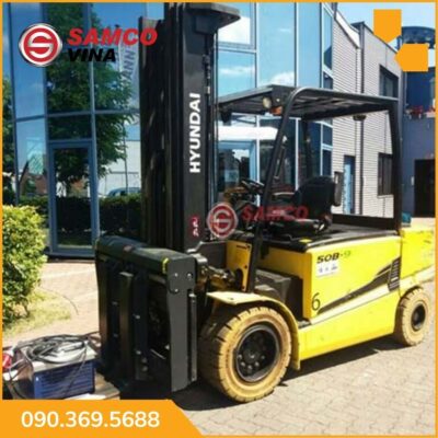 Xe nâng điện Huyndai ngồi lái 5 tấn