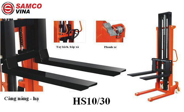 cấu tạo xe nâng tay cao HS10-30