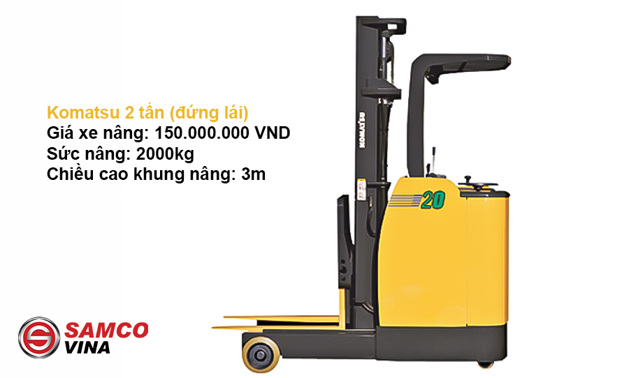 Giá của xe nâng 2 tấn