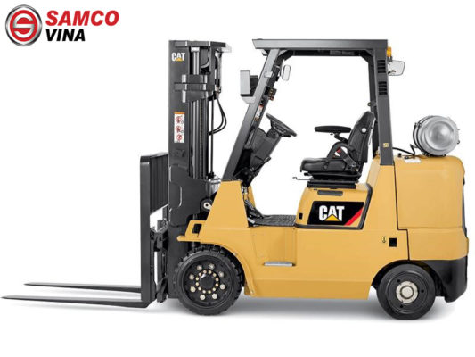 xe nâng caterpillar lốp đặc