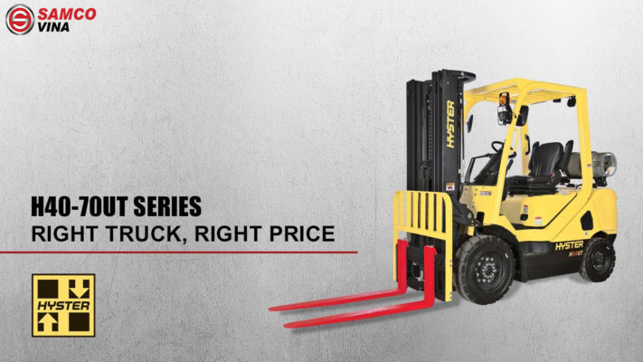 xe nâng dầu hyster lốp khí nén
