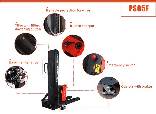 Xe nâng điện bán tự động Noblift PS05F