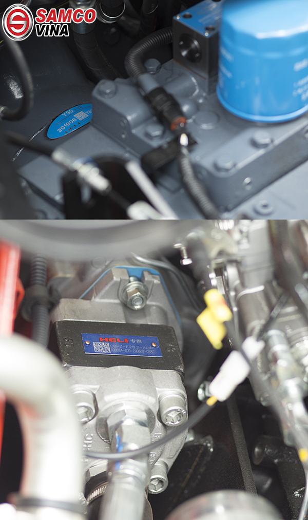 cấu tạo hộp số xe nâng 2 tấn