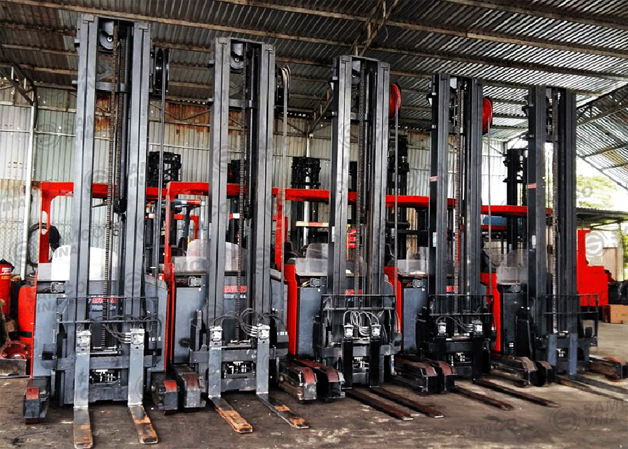 cho thuê xe nâng điện cao đứng lái line tại tphcm