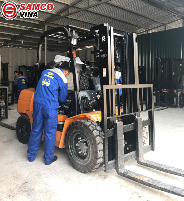 kiểm tra sơ bộ xe nâng