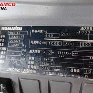 thông số kỹ thuật xe nâng điện 1 tấn