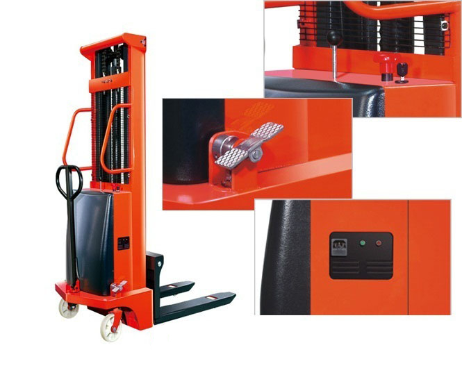 Xe nâng bán tự động Niuli 1 tấn nâng cao 1.6m