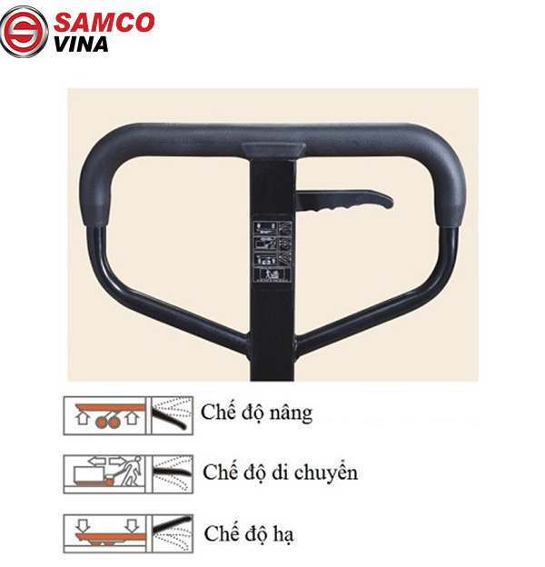 tay cầm xe nâng tay thấp