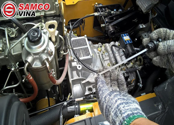 xe nâng đề không nổ