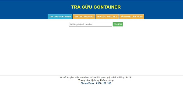 Cách tra cứu container cảng Đà Nẵng