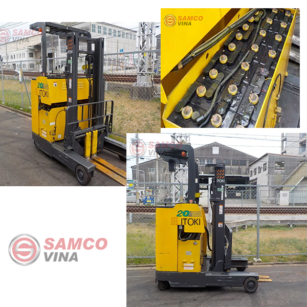 Xe nâng điện 2 tấn Komatsu đứng lái