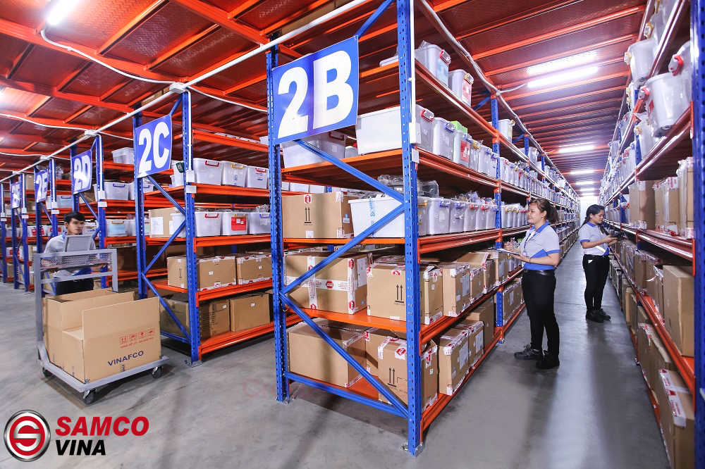 sắp xếp lối đi kho