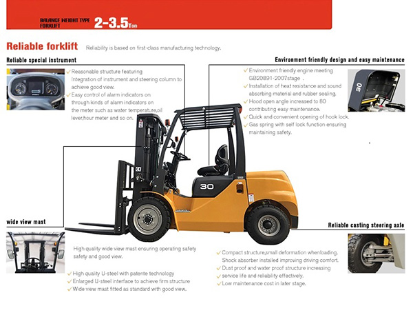 Cấu tạo xe nâng Yale