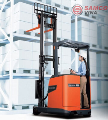 Xe nâng điện cũ có thiết kế nhỏ gọn, phù hợp cho những không gian làm việc nhỏ hẹp