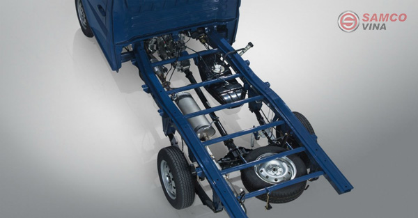 Khung xe là một trong những bộ phận quan trọng nhất của xe tải